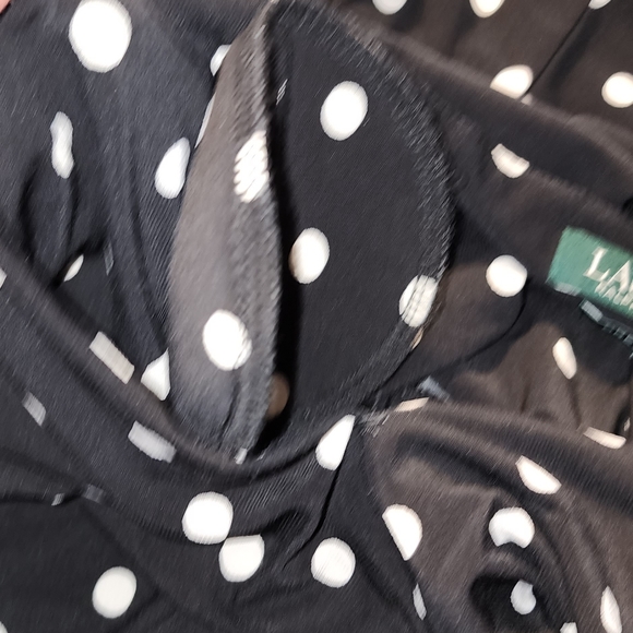 Ralph Lauren Polka Dot White and Black Dress - Picture 9 of 10